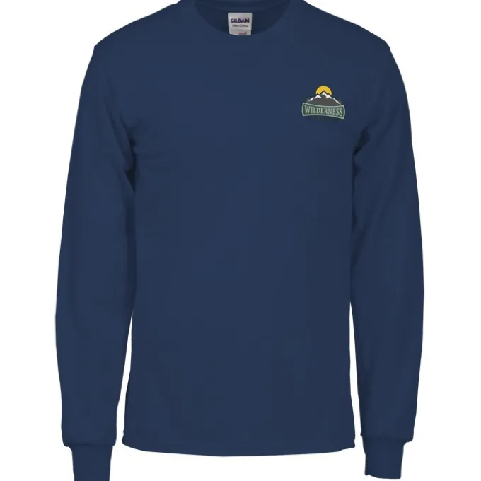 Gildan 6-oz Ultra Cotton LS Pocket T-Shirt - Embroidered