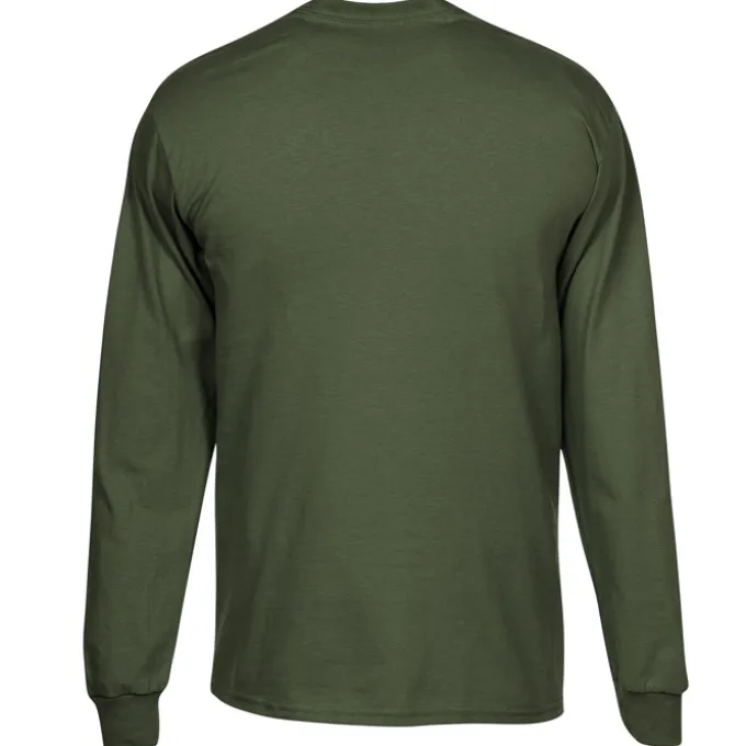 Gildan 6-oz Ultra Cotton LS T-Shirt - Men's - Embroidered