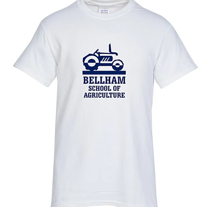 Gildan 6-oz Ultra Cotton T-Shirt - Men's - Screen - White