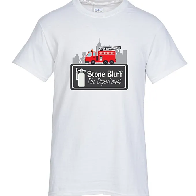 Gildan 6-oz Ultra Cotton T-Shirt - Men's - Full Color - White