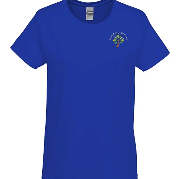 Gildan 6-oz Ultra Cotton T-Shirt - Ladies' - Embroidered