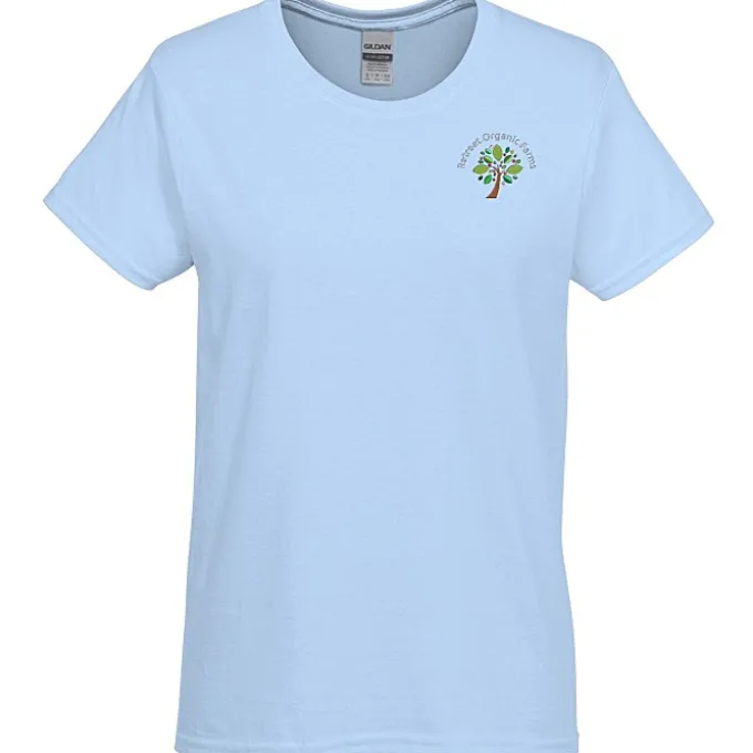 Gildan 6-oz Ultra Cotton T-Shirt - Ladies' - Embroidered