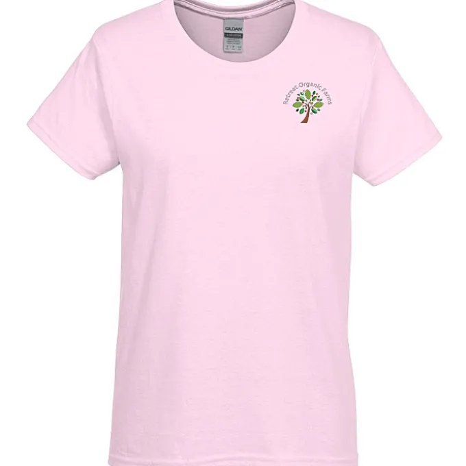 Gildan 6-oz Ultra Cotton T-Shirt - Ladies' - Embroidered