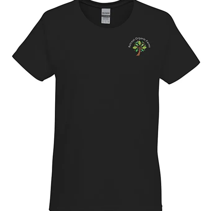 Gildan 6-oz Ultra Cotton T-Shirt - Ladies' - Embroidered
