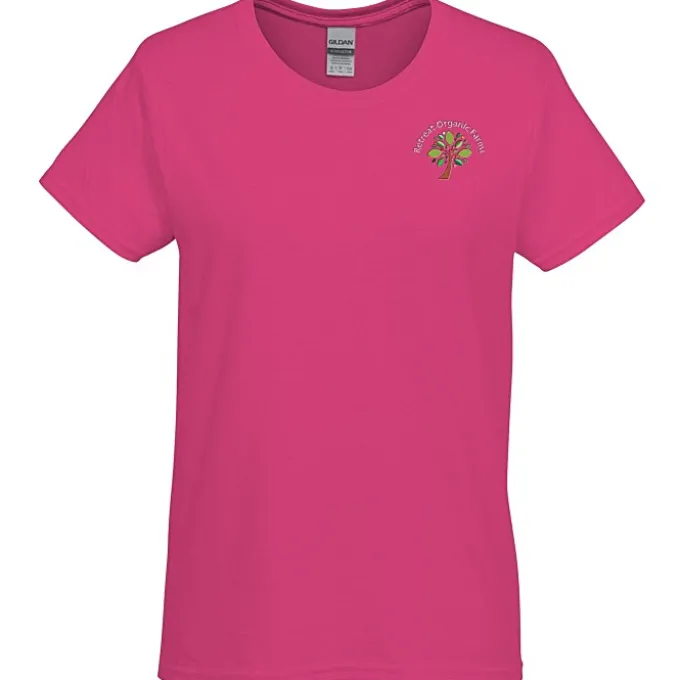 Gildan 6-oz Ultra Cotton T-Shirt - Ladies' - Embroidered
