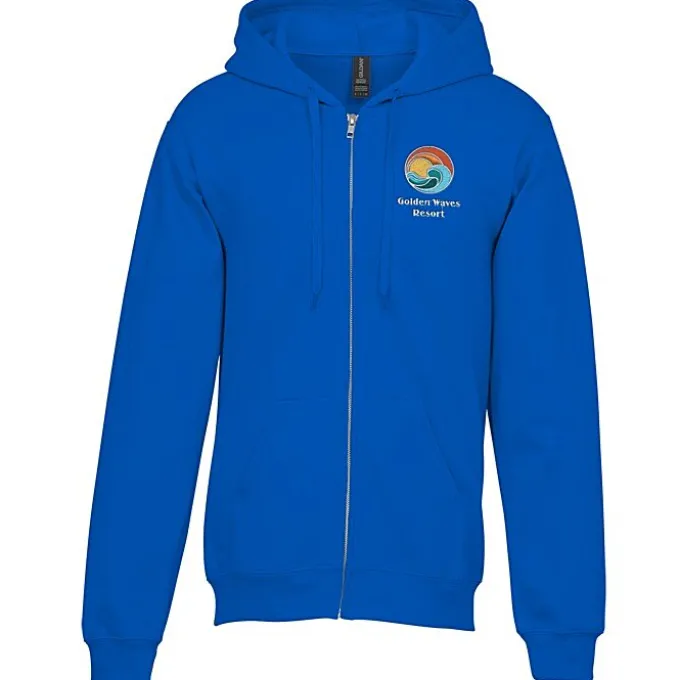 Gildan Softstyle Fleece Full-Zip Hoodie - Embroidered