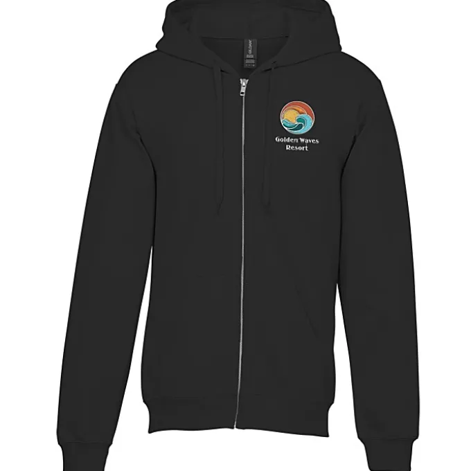 Gildan Softstyle Fleece Full-Zip Hoodie - Embroidered