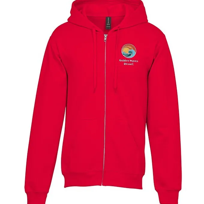 Gildan Softstyle Fleece Full-Zip Hoodie - Embroidered