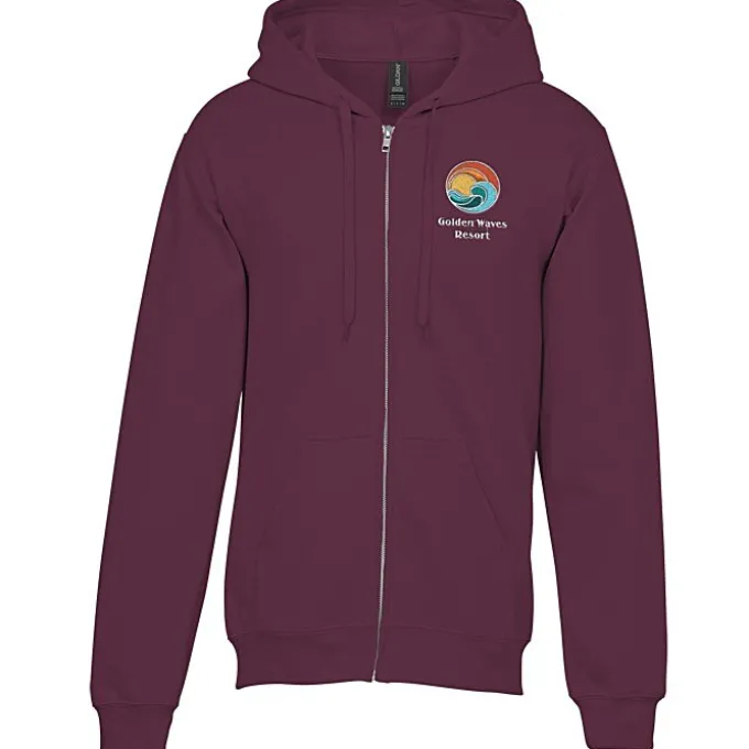 Gildan Softstyle Fleece Full-Zip Hoodie - Embroidered