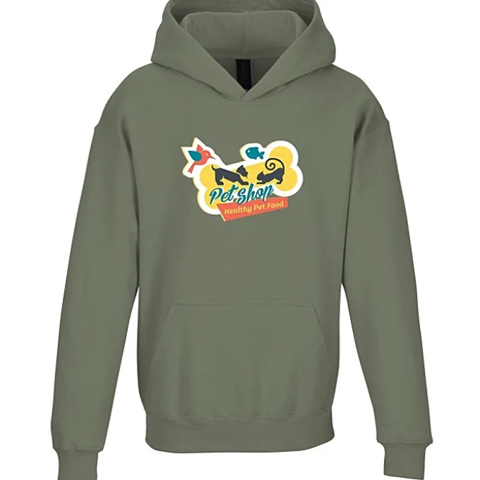 Gildan Softstyle Fleece Hoodie - Youth - Full Color