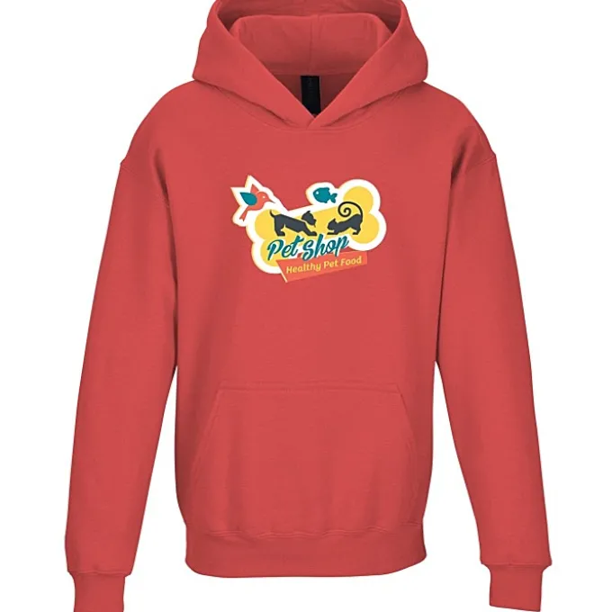 Gildan Softstyle Fleece Hoodie - Youth - Full Color