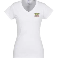 Gildan Softstyle V-Neck T-Shirt - Ladies' - Embroidered