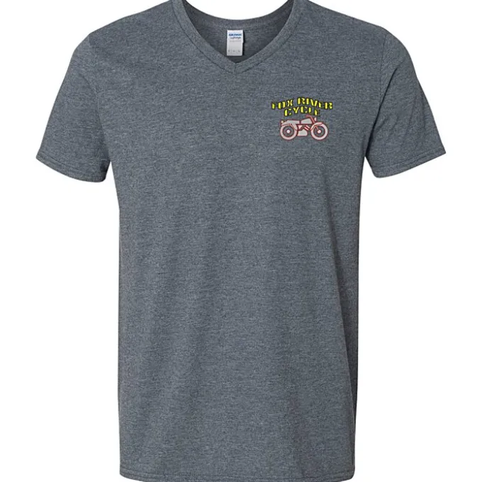Gildan Softstyle V-Neck T-Shirt - Men's - Embroidered