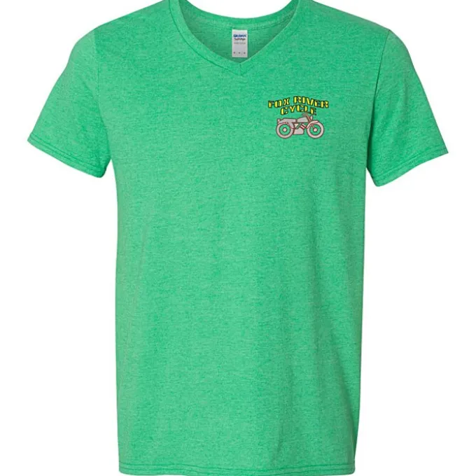 Gildan Softstyle V-Neck T-Shirt - Men's - Embroidered