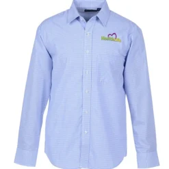 Gingham Check Wrinkle Resistant Untucked Shirt - Men's