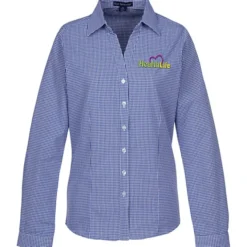 Gingham Check Wrinkle Resistant Shirt - Ladies'