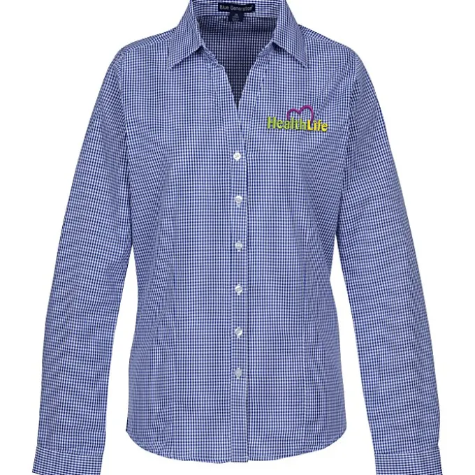 Gingham Check Wrinkle Resistant Shirt - Ladies'