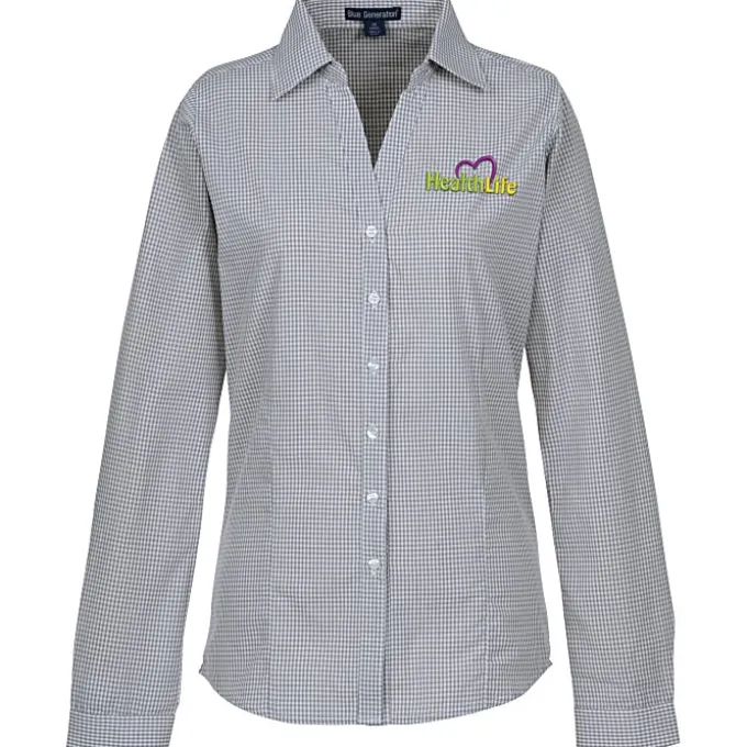 Gingham Check Wrinkle Resistant Shirt - Ladies'