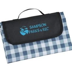 Gingham Fold Up Picnic Blanket