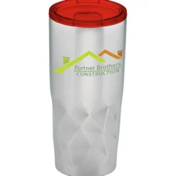Glacier Diamond Vacuum Travel Tumbler - 20 oz - Full Color