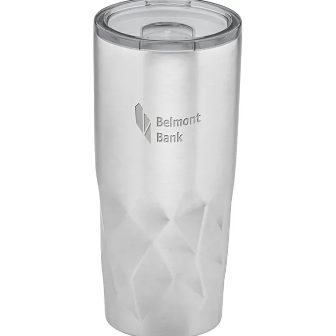 Glacier Diamond Vacuum Travel Tumbler - 20 oz - Laser Engraved