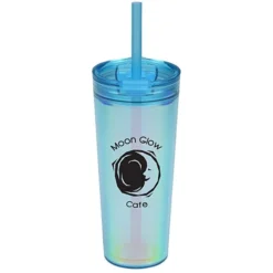 Glam Tumbler with Straw - 24 oz
