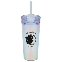 Glam Tumbler with Straw - 24 oz