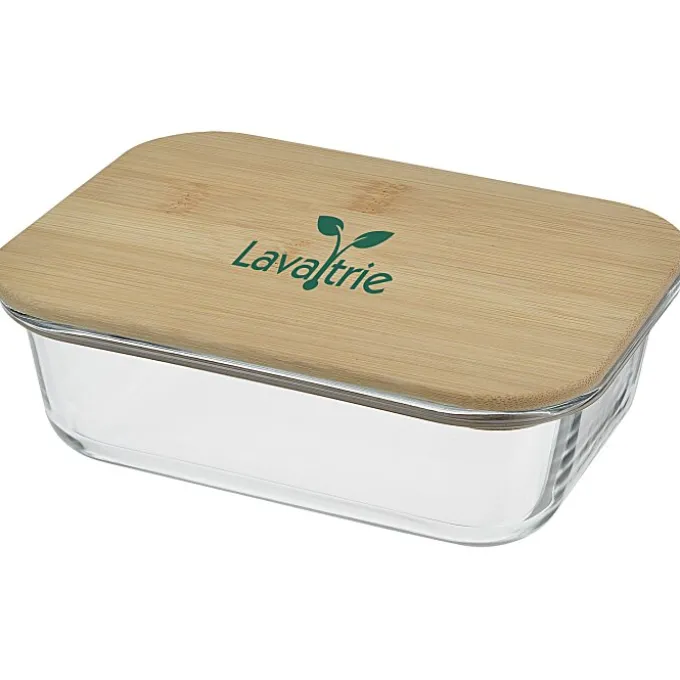 Glass Food Container with Bamboo Lid
