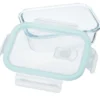 Glass Food Container with Snap On Lid