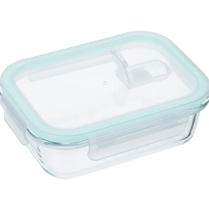 Glass Food Container with Snap On Lid