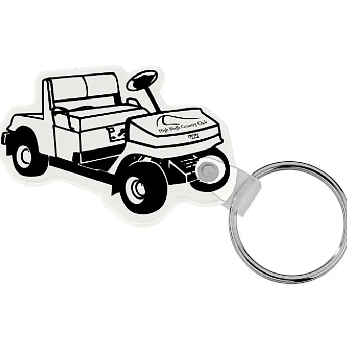 Golf Cart Soft Keychain - Opaque