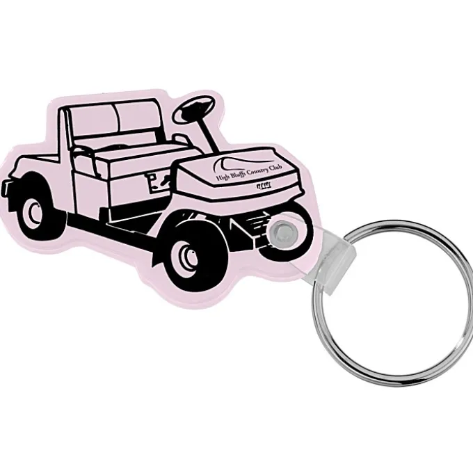 Golf Cart Soft Keychain - Opaque