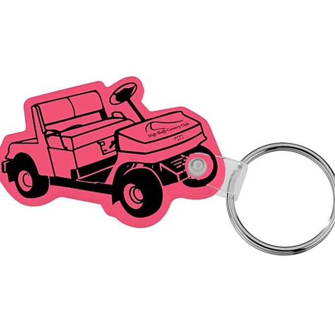 Golf Cart Soft Keychain - Translucent