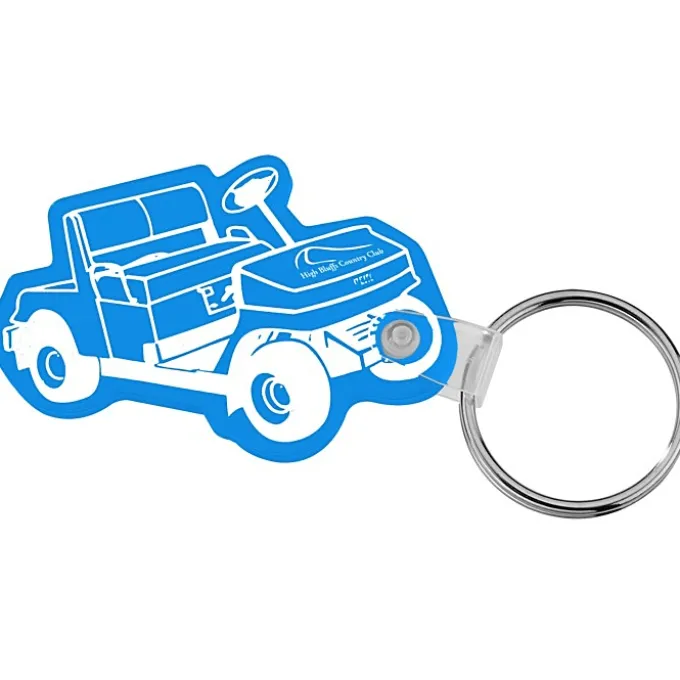 Golf Cart Soft Keychain - Translucent