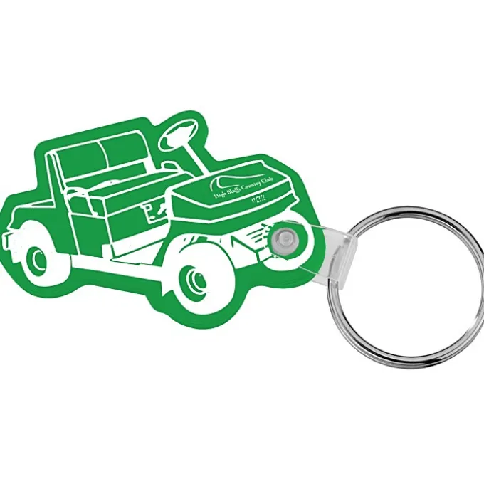 Golf Cart Soft Keychain - Translucent