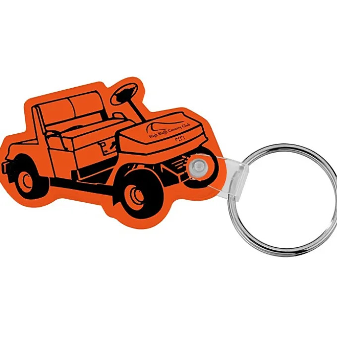 Golf Cart Soft Keychain - Translucent