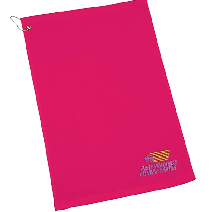 Golf Towel with Grommet and Clip - 24 hr