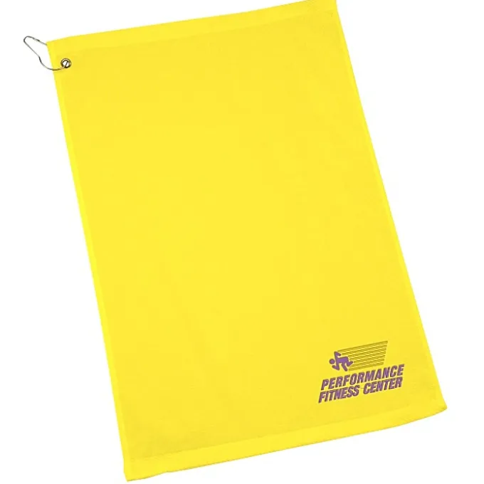 Golf Towel with Grommet and Clip - 24 hr