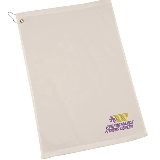 Golf Towel with Grommet and Clip - 24 hr