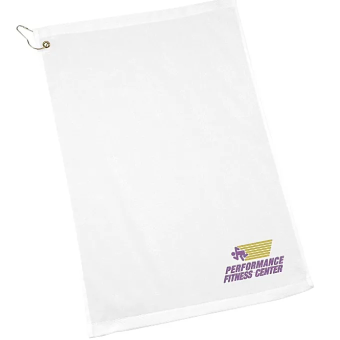 Golf Towel with Grommet and Clip - 24 hr