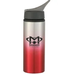 Gradient Color Aluminum Sport Bottle with Straw Lid - 24 oz - 24 hr