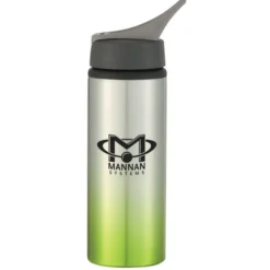 Gradient Color Aluminum Sport Bottle with Straw Lid - 24 oz - 24 hr