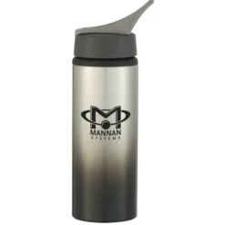 Gradient Color Aluminum Sport Bottle with Straw Lid - 24 oz - 24 hr