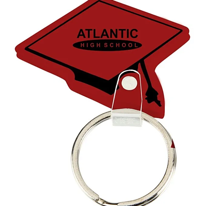 Graduation Cap Soft Keychain - Opaque