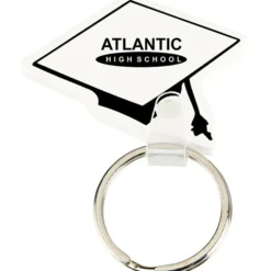 Graduation Cap Soft Keychain - Opaque