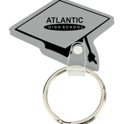 Graduation Cap Soft Keychain - Opaque