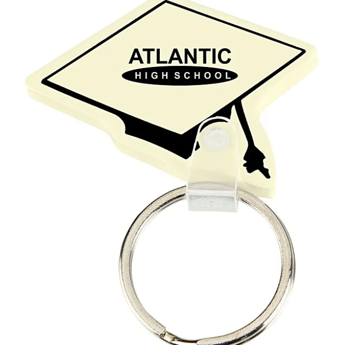 Graduation Cap Soft Keychain - Opaque