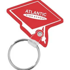 Graduation Cap Soft Keychain - Translucent