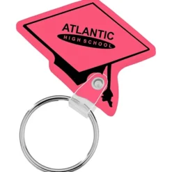 Graduation Cap Soft Keychain - Translucent