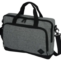 Graphite 15-inch Laptop Briefcase Bag - Embroidered